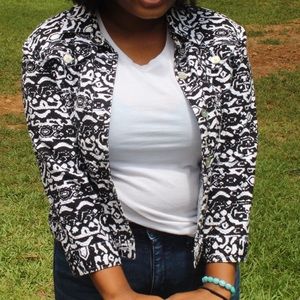 Black & White Ruby Rd Jacket